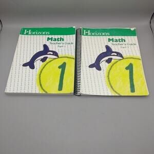 Horizons Math 1 Teacher's Guides, Books 1 & 2 Homeschool Curriculum